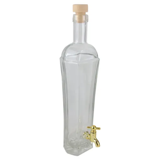 Sticla cu dop si robinet pentru bauturi