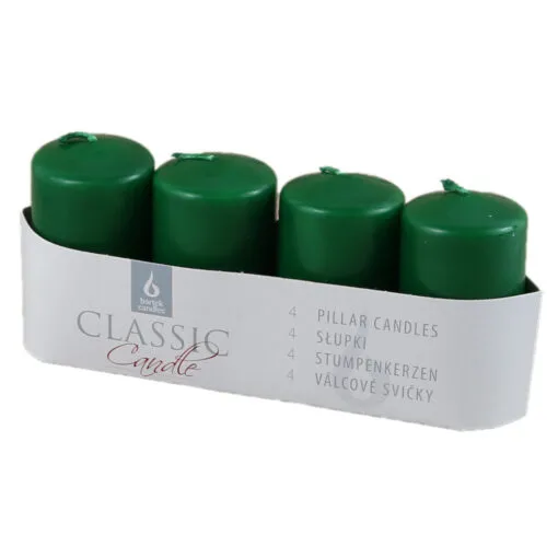 Set 4 lumanari advent Verde