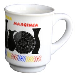 Cana ceramica decorata cu grafica - Bucovina
