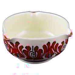 Bol dantelat  din ceramica de Corund pictat cu motive traditionale in diferite culori