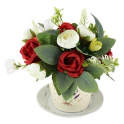 Aranjament floral in ghiveci de ceramica 16 CM