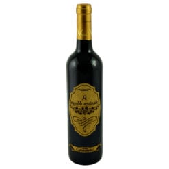 Vin rosu 750 ml "A legjobb apanak! Egeszsegere!" cu eticheta din pluta
