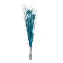 Pick decor Iarba din plastic cu 3 globuri 68 CM
