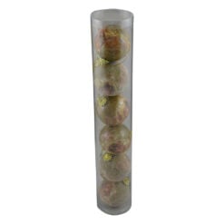 Set 6 globuri pentru brad realizate din plastic - Design Ingeras (Model 1)