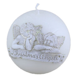 Lumanare de Craciun in forma de glob 8 CM - Christmas Angels