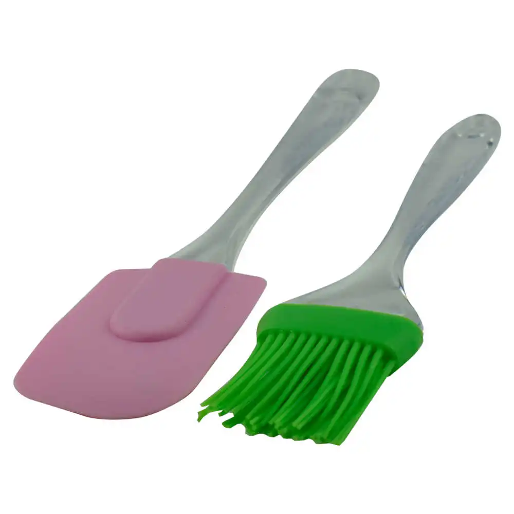 Set spatula si pensula realizata din silicon Set spatula si pensula realizata din silicon