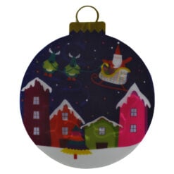 Decoratiune pentru fereastra realizata din plastic si dotata cu LED - Design Craciun - Diferite modele