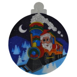Decoratiune pentru fereastra realizata din plastic si dotata cu LED - Design Craciun - Diferite modele