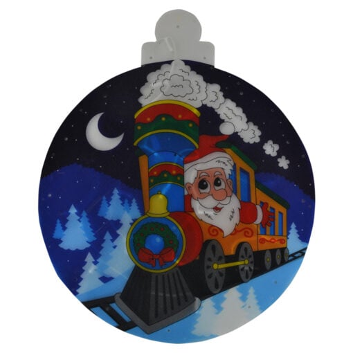 Decoratiune pentru fereastra realizata din plastic si dotata cu LED - Design Craciun - Diferite modele