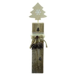 Decoratiune cu LED realizata din lemn - Design Brad ( 41cm )