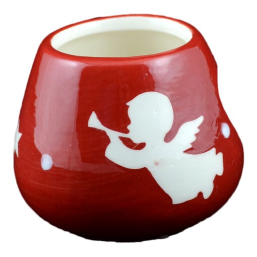 Candela rotunda realizata din ceramica - Design Ingeras (Model 2)
