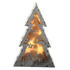 Decoratiune cu LED realizata din lemn si material plastic - Design Brad