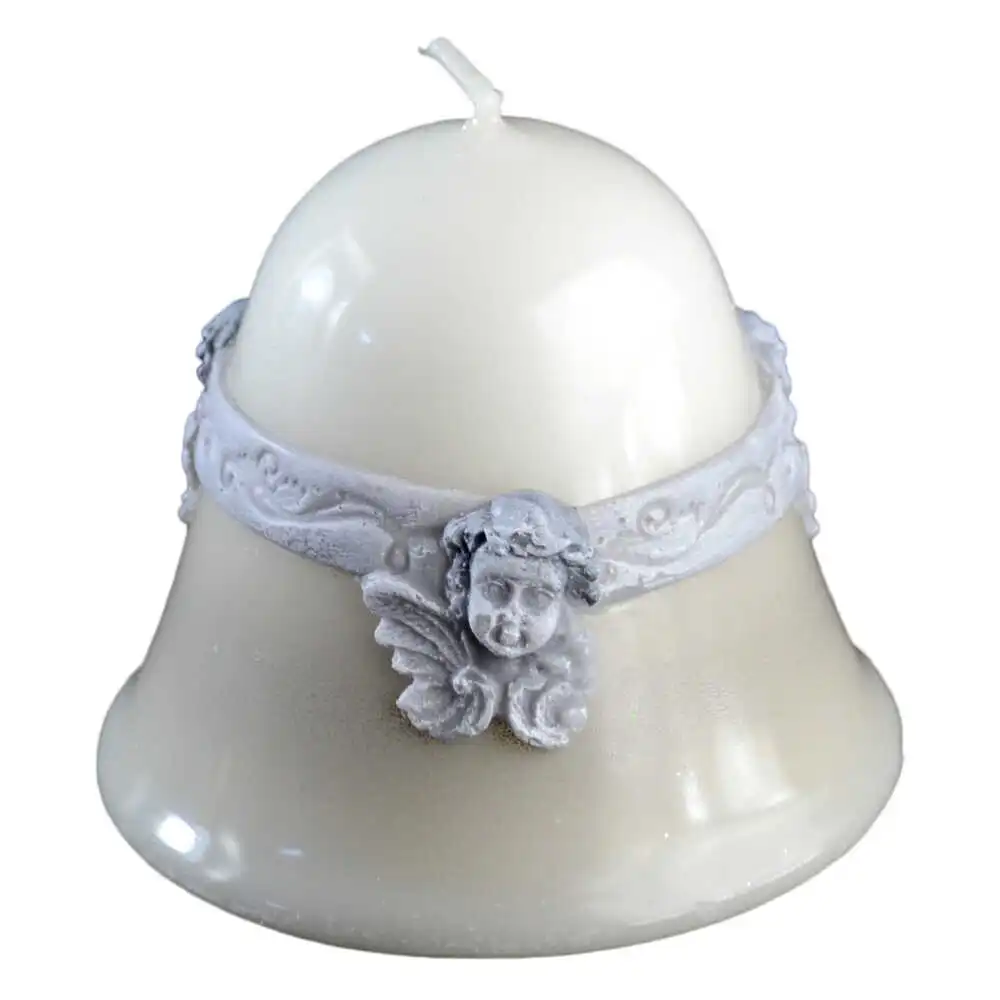 Lumanare de craciun Clopotel cu Ingeras 6x7 CM Lumanare de craciun Clopotel cu Ingeras 6x7 CM