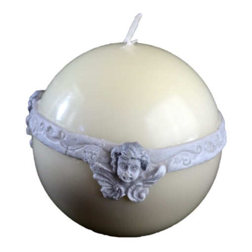 Lumanare craciun in forma de glob - Design Cherub (Model 1)