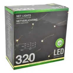 Instalatie led tip plasa pentru decor de craciun (320 led)