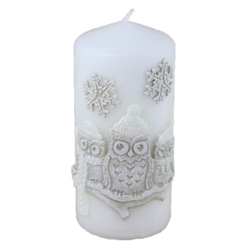 Lumanare de Craciun Bufnite 6x13 CM