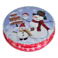 Cutie metalica pentru cadouri 13 CM - Design Craciun