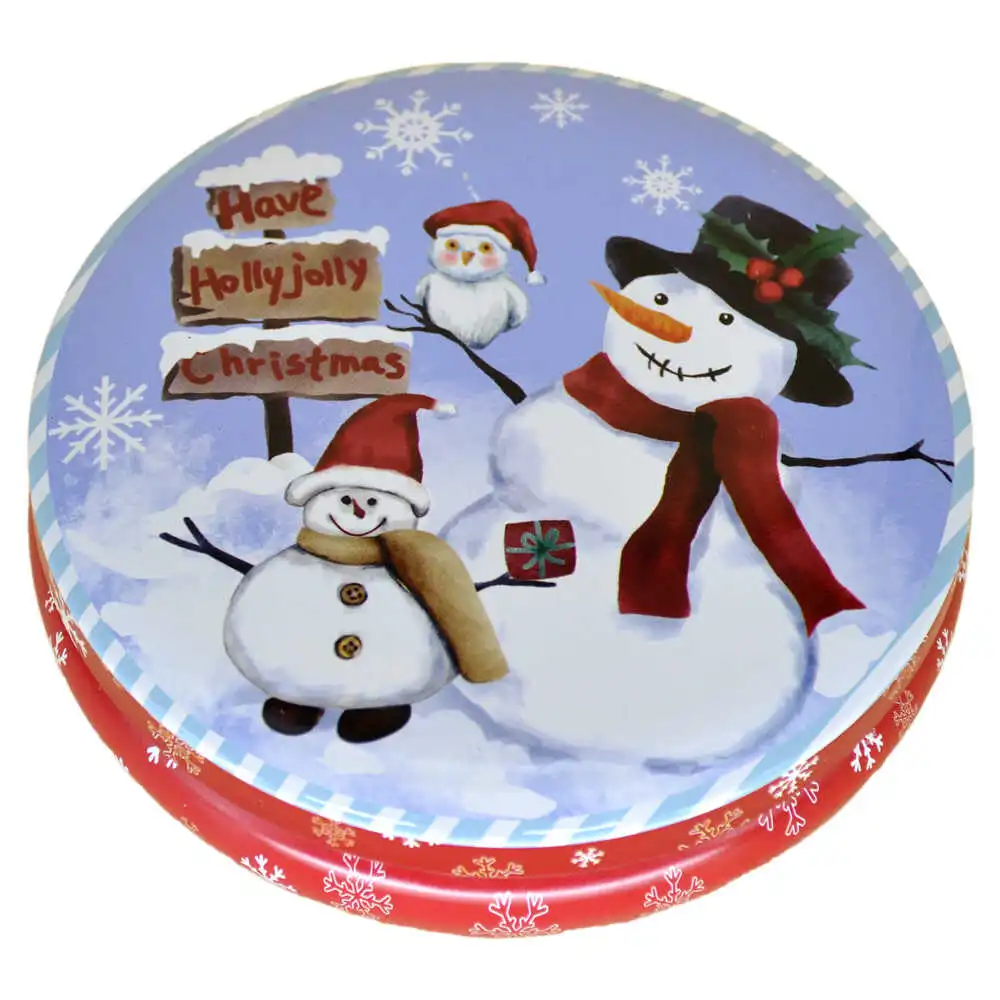 Cutie metalica pentru cadouri 13 CM - Design Craciun
