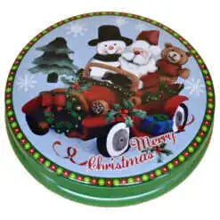 Cutie metalica pentru cadouri 13 CM - Design Craciun