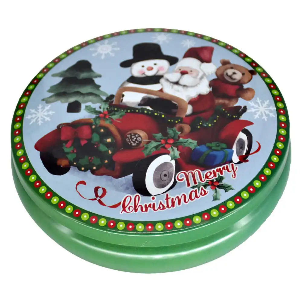 Cutie metalica pentru cadouri 13 CM - Design Craciun