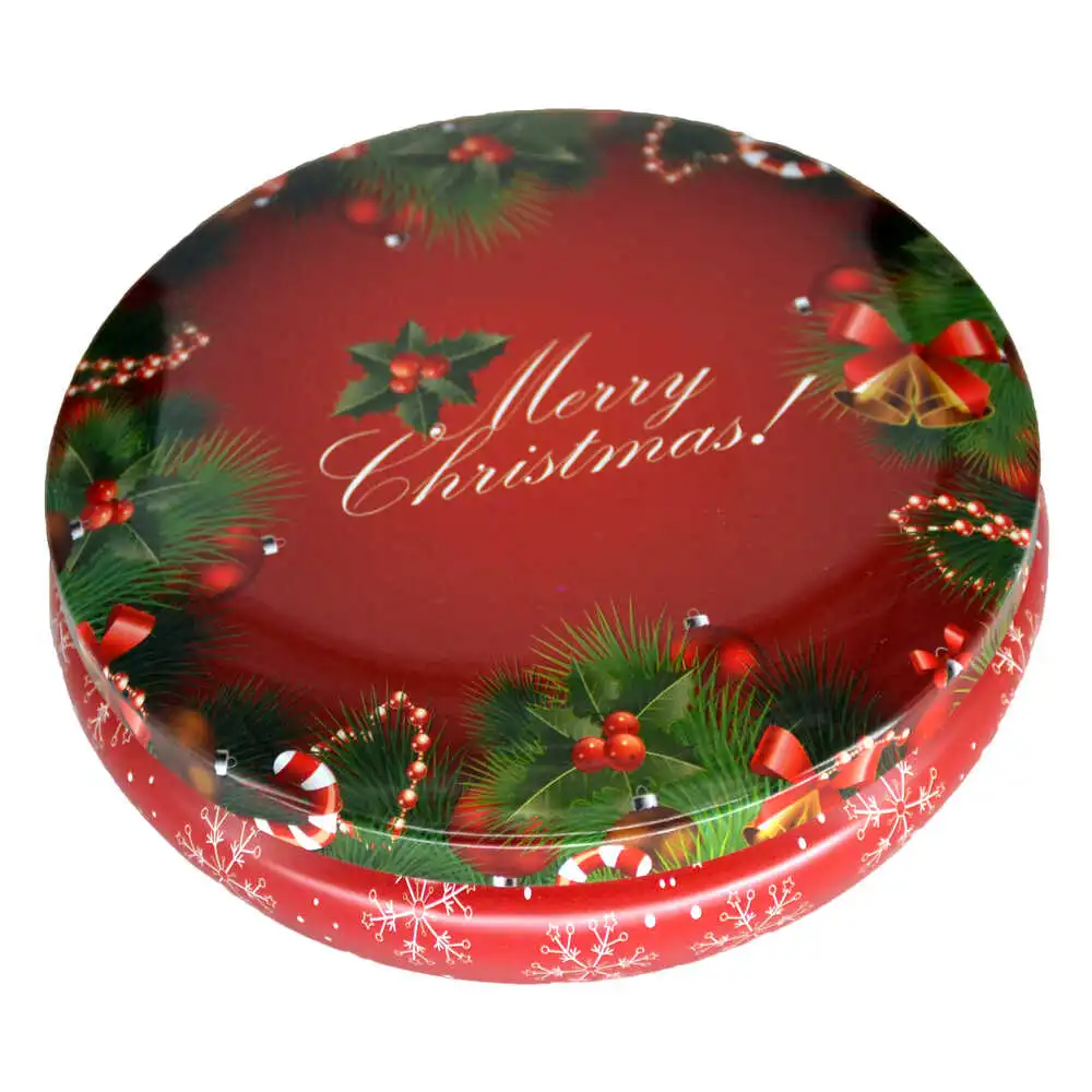 Cutie metalica pentru cadouri 13 CM - Design Craciun