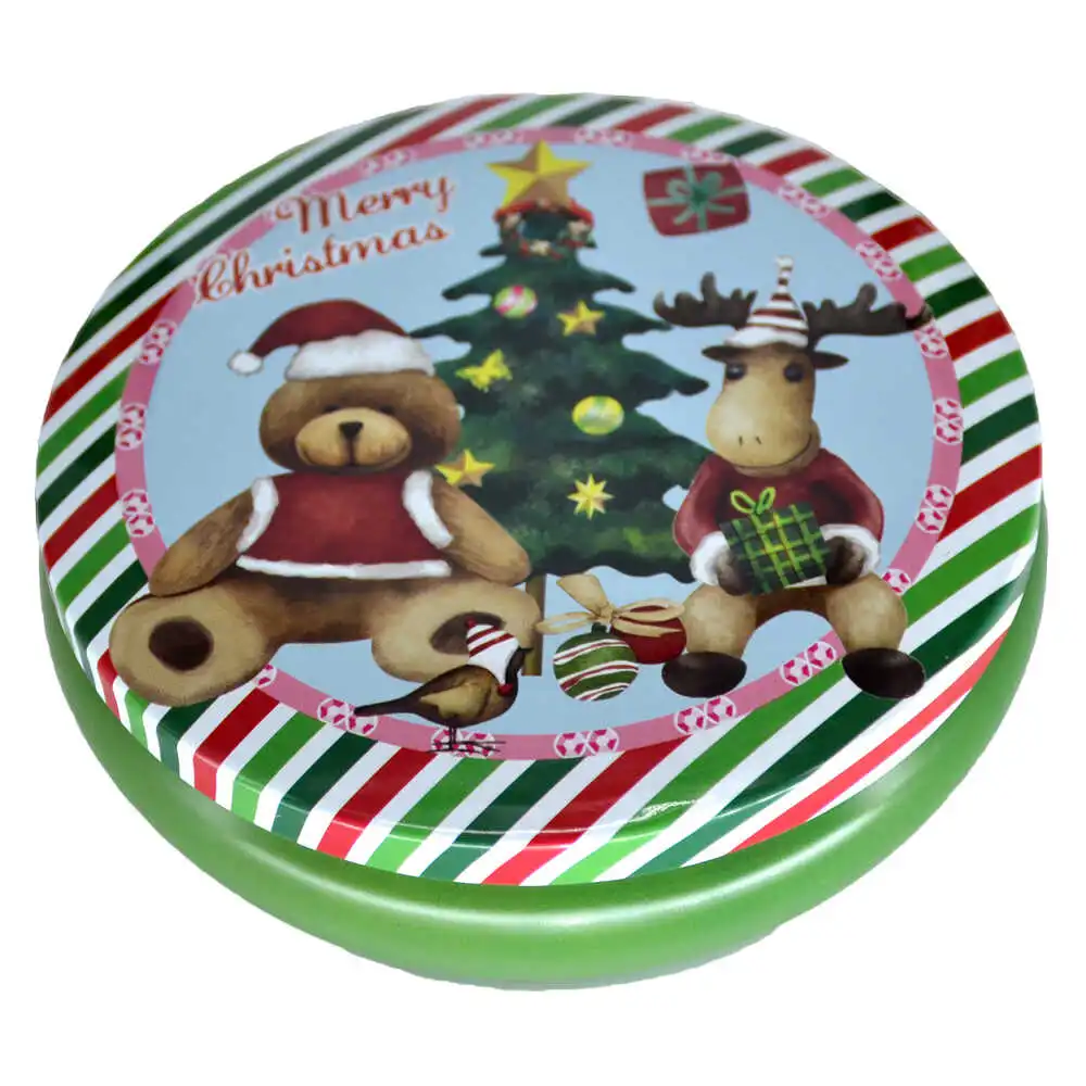 Cutie metalica pentru cadouri 13 CM - Design Craciun