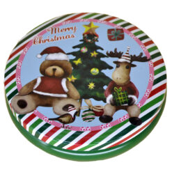 Cutie metalica pentru cadouri 13 CM - Design Craciun