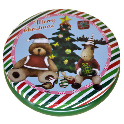 Cutie metalica pentru cadouri 13 CM - Design Craciun