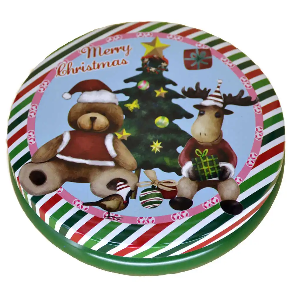 Cutie metalica pentru cadouri 13 CM - Design Craciun