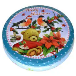 Cutie metalica pentru cadouri 13 CM - Design Craciun