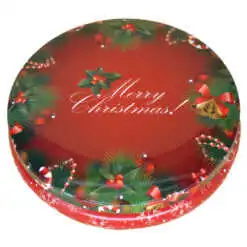 Cutie metalica pentru cadouri 13 CM - Design Craciun