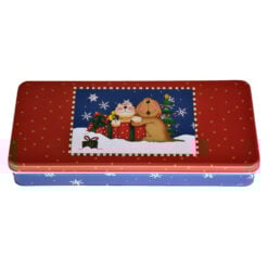 Cutie metalica pentru cadouri 24x10 CM - Design Craciun