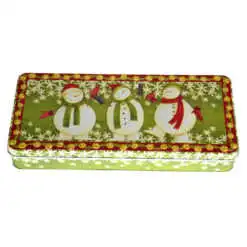 Cutie metalica pentru cadouri 24x10 CM - Design Craciun