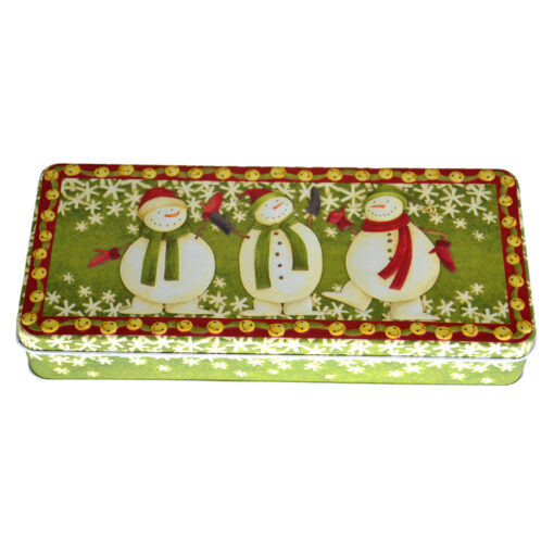 Cutie metalica pentru cadouri 24x10 CM - Design Craciun