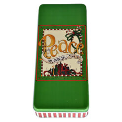 Cutie metalica pentru cadouri 24x10 CM - Design Craciun