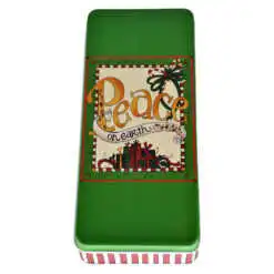 Cutie metalica pentru cadouri 24x10 CM - Design Craciun