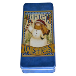 Cutie metalica pentru cadouri 24x10 CM - Design Craciun