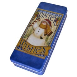 Cutie metalica pentru cadouri 24x10 CM - Design Craciun