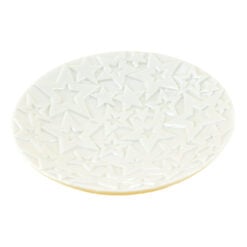 Platou rotund cu stele realizat din ceramica (Diverse culori)