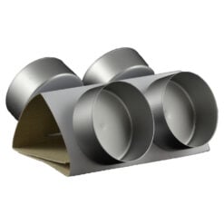 Set de 4 candele metalice argintii - 5cm