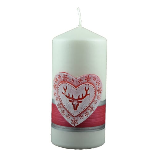 Lumanare craciun parfumata in forma cilindrica - Design Merry Christmas - Diverse modele - Mare