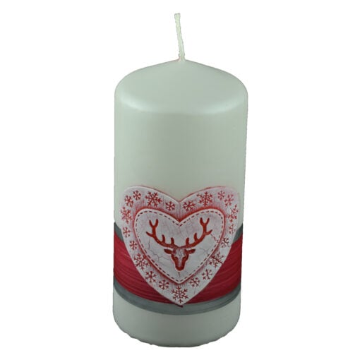 Lumanare craciun parfumata in forma cilindrica - Design Merry Christmas - Diverse modele - Mare