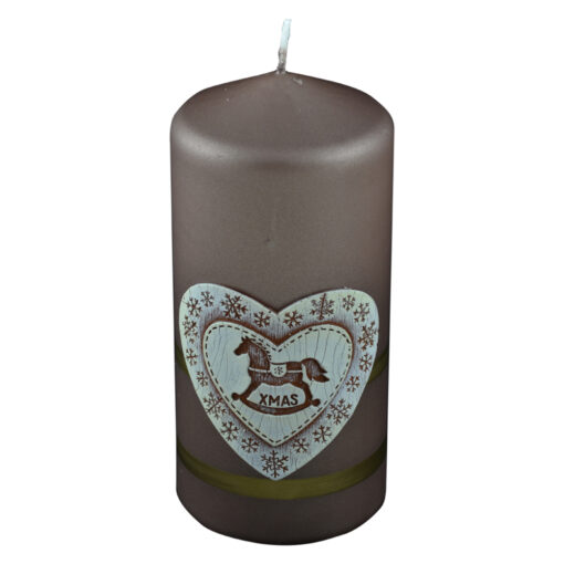 Lumanare craciun parfumata in forma cilindrica - Design Merry Christmas - Diverse modele - Mare