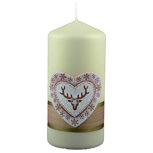 Lumanare craciun parfumata in forma cilindrica - Design Merry Christmas - Diverse modele - Mare