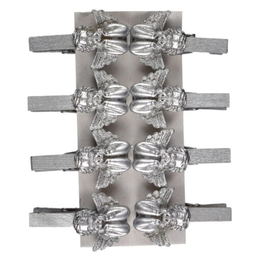 Set 8 cleme pentru decoratiuni de craciun - Design Inger