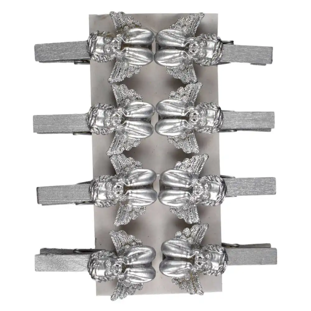 Set 8 cleme pentru decoratiuni de craciun - Design Inger