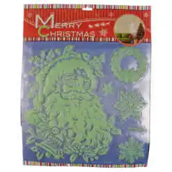 Autocolant fluorescent pentru perete realizat din material plastic - Design Craciun - Diferite modele (Tip 3)