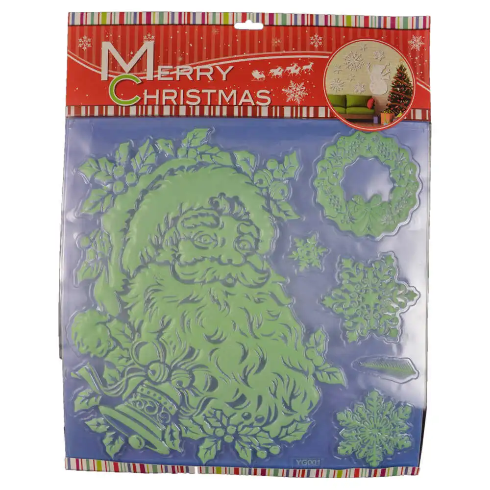 Autocolant fluorescent pentru perete realizat din material plastic - Design Craciun - Diferite modele (Tip 3) Autocolant fluorescent pentru perete realizat din material plastic - Design Craciun - Diferite modele (Tip 3)