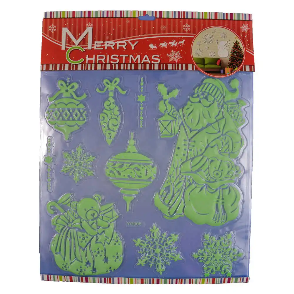 Autocolant fluorescent pentru perete realizat din material plastic - Design Craciun - Diferite modele (Tip 3) Autocolant fluorescent pentru perete realizat din material plastic - Design Craciun - Diferite modele (Tip 3)