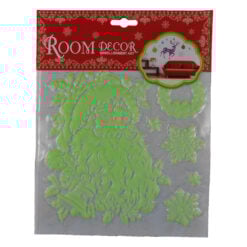 Autocolant fluorescent pentru perete realizat din material plastic - Design Craciun - Diferite modele (Tip 1)
